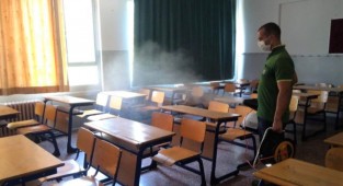 Konak'ta okullar baştan sona dezenfekte edildi!