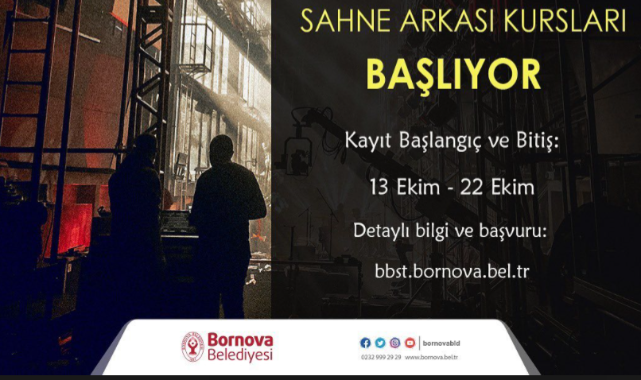 Bornova’da sanat kursları başlıyor