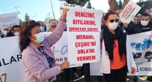 Çeşme Projesi’ne karşı bölge halkından eylem!