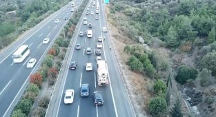 İzmir'de drone destekli trafik denetimi