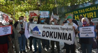 Kozak Yaylası'nda köylülerden ‘taş ocağı’ tepkisi