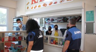 Menderes’te okullarda kantin denetimi