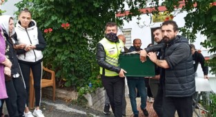 SMA hastası Tuğkan bebek son yolculuğuna uğurlandı