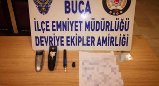 Tıraş makinesi ve kalemin içine uyuşturucu gizlemiş