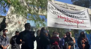 Üniversite önünde ''barınamıyoruz'' eylemi!