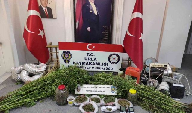 Evini uyuşturucu imalathanesine çevirmiş