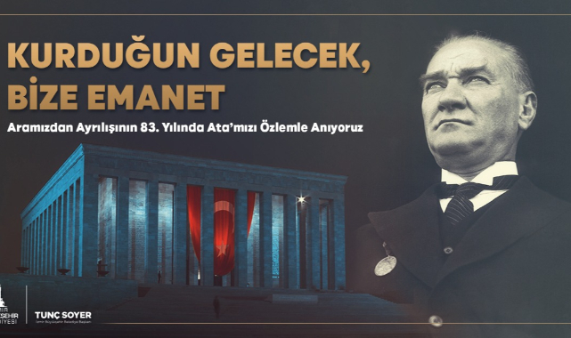 İzmir 10 Kasım'da Ata'sını anıyor