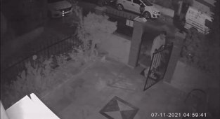 Kapı hırsızının görüntüleri ortaya çıktı