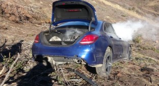 Fotoğraf çekmek isterken son model aracından oldu