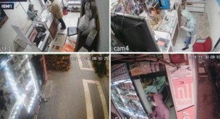 Hırsızı kovalarken, dükkanı müşteriye emanet etti 