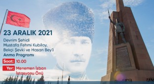 İzmir'de devrim şehidi Kubilay için Demokrasi ve Laiklik yürüyüşü