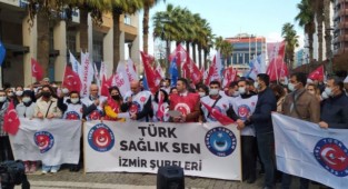 İzmir'de sağlıkçılar iş bıraktı!