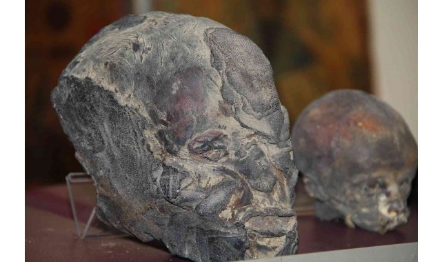 İzmir'de Jivaro yerlilerinin kesip özel işlemlerden geçirdiği insan kafatasları ele geçirildi