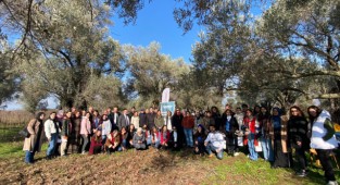 Trabzon hurması ihtiyaç sahipleri için hasat edildi