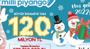 Yılbaşı özel çekilişinde büyük ikramiye 120 milyon TL 