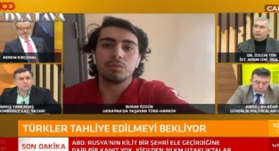 Canlı yayında Harkov'a bomba düştü! Türk öğrenci sığınağa koştu