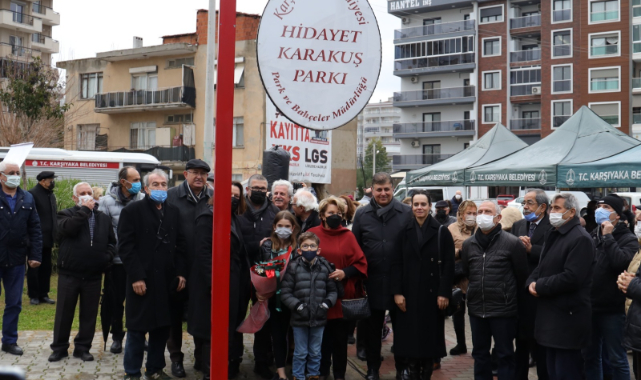 Karşıyaka'nın iki önemli edebiyat insanına iki park