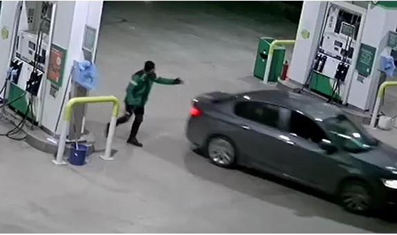 Otomobilin deposunu doldurtup parayı ödemeden kaçan 3 şüpheli yakalandı