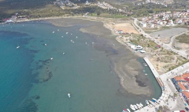 Seferihisar’da deniz 30 metre çekildi! Vatandaşlar tedirgin