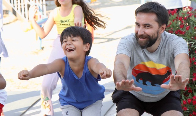 Babalar ve çocuklar kampta buluştu