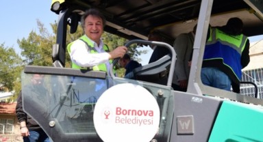 Bornova’da asfalt hamlesi