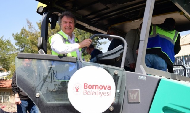 Bornova’da asfalt hamlesi