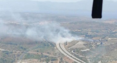İzmir'de korkutan yangın! Havadan ve karadan müdahale