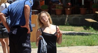 Polisi alarma geçiren görüntü! Genç kadın havuzun başında...