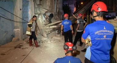 İzmir'de korku dolu sabah: Büyük bir gürültüyle çöktü