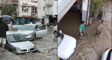 İzmir'i yine şiddetli yağış vurdu