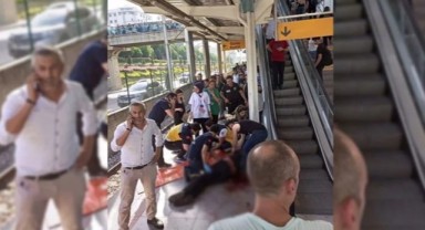 Bursa’da metroda dehşet: Bıçaklanan şahıs ağır yaralandı
