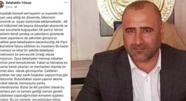 AKP’li başkandan, AKP’li belediyeye ağır sözler