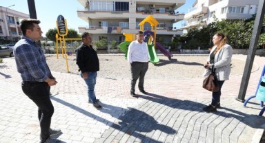 Menderes Belediyesi park ve yeşil alan çalışmalarına devam ediyor