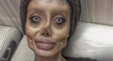 'Zombi Angelina Jolie' gerçek yüzünü gösterdi