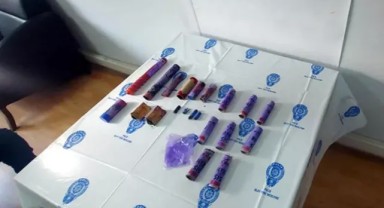 Göztepe-Altay maçında stada bu patlayıcılar sokuldu