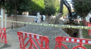 Pendik'te İSKİ'nin çalışmasında insan kemikleri bulundu
