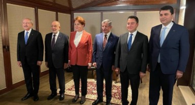 Tarihi toplantı başladı: 6'lı masa liderleri bir araya geldi