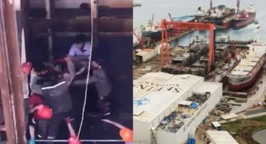 Ölen işçiye emniyet kemeri takmaya çalışmışlardı: Kolin'e bağlı tersanede işçiler, haklarını istiyor