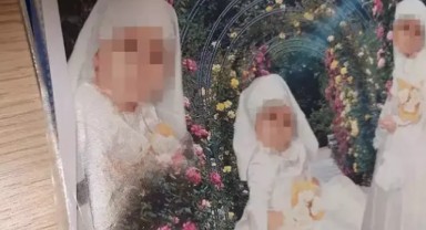 Utancın fotoğrafı… 6 yaşındaki çocuğa gelinlik giydirildi