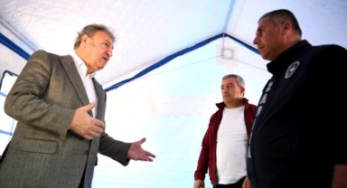 Bornova'nın çadırları deprem bölgesinde