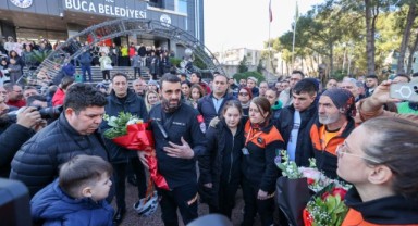Buca’nın kahramanları evlerine döndü