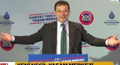 Ekrem İmamoğlu’ndan Erdoğan taklidi
