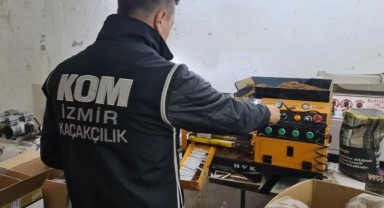İzmir'de kaçak tütün baskını