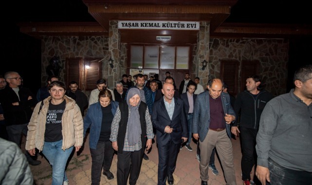 Başkan Soyer usta edebiyatçıyı ölüm yıl dönümünde doğduğu köyde andı