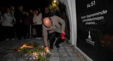 Depremde yitirilen canlar için İzmir'den