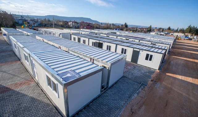 Kahramanmaraş'ta 120 konteynerin kurulumu tamamlandı