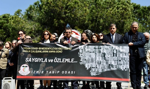Pandemide yaşamını yitiren sağlık çalışanları Karşıyaka'da anıldı!