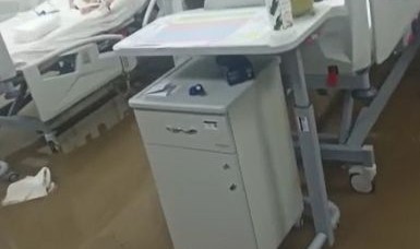 Şanlıurfa’da hastanenin yoğun bakım servisini su bastı