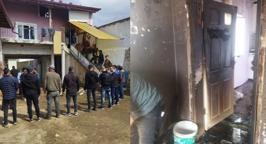 Ahşap ev yangında kullanılamaz hale geldi!
