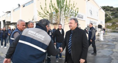 Başkan İduğ mesaiye işçilerle başladı